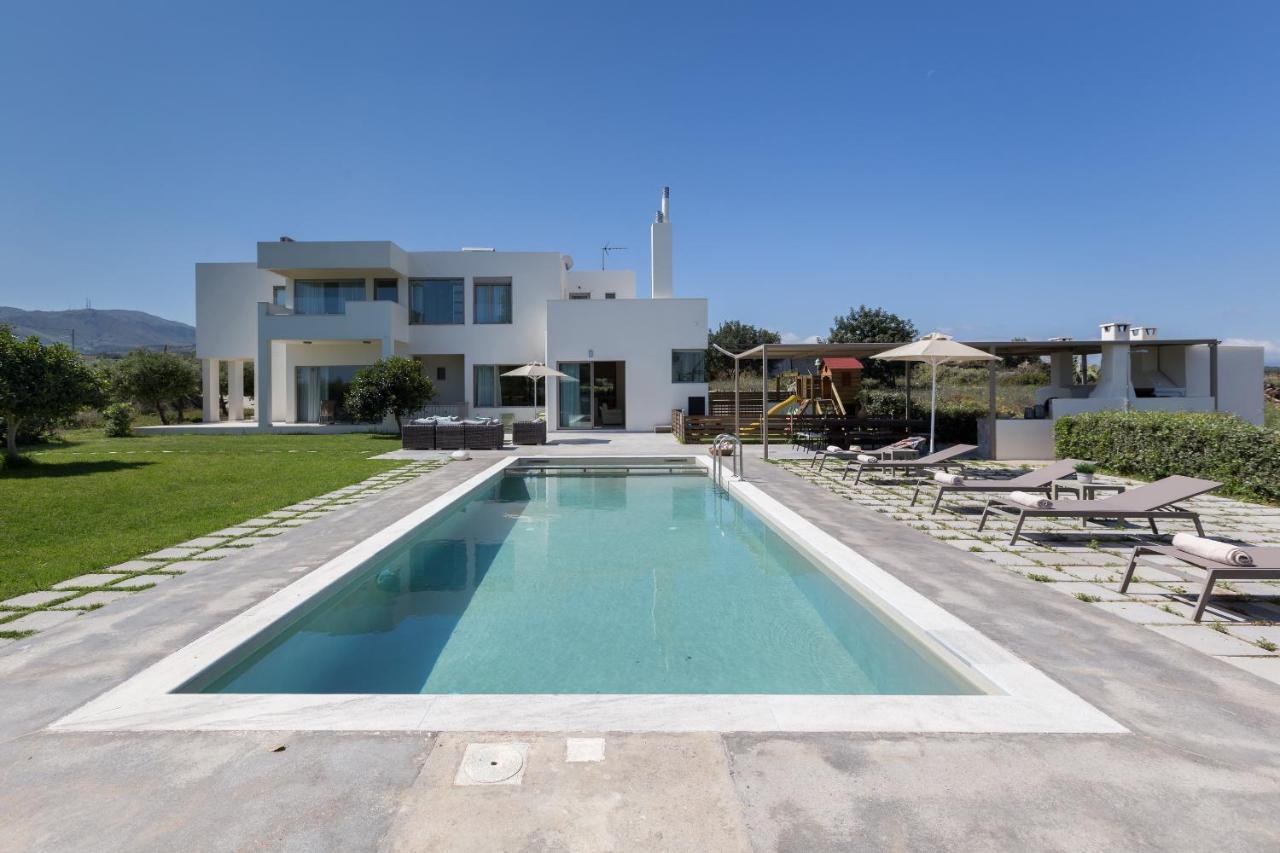 Lux Villa Mia With Heated Pool, 2Km To Beach & Childrens Area! Mikro Metochi Exterior foto